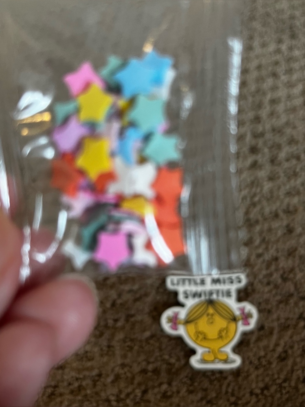 Little Miss swifter sticker with stars
